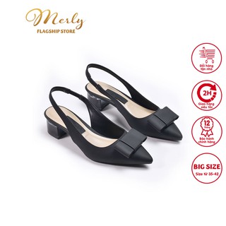 Giày sandal gót thấp Merly 1243