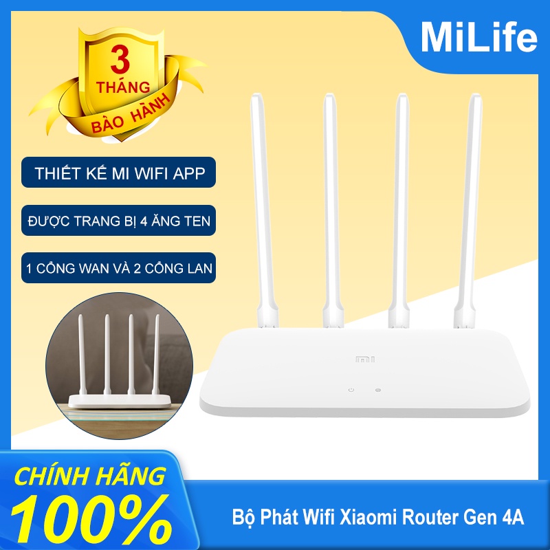 [Mã ELHAMS5 giảm 6% đơn 300K] [CHÍNH HÃNG] Bộ Phát Wifi Xiaomi Router Gen 4A