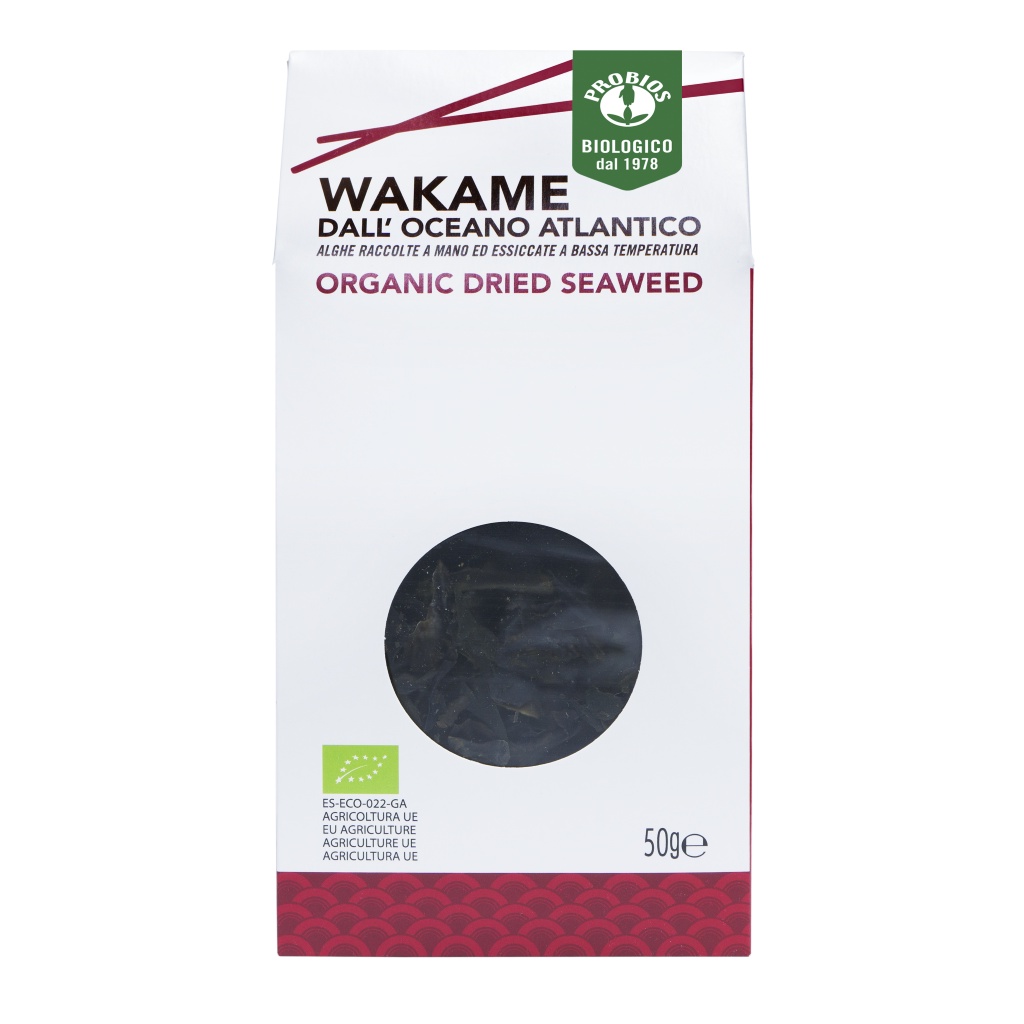 Rong biển Wakame hữu cơ 50g Probios Wakame Seaweed