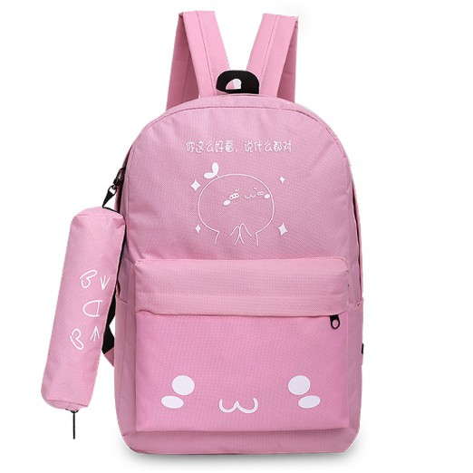 Bộ 2 món balo vải ,balo nữ,baloteen,balo đi học,balo hot,balo xinh,balo đa năng,balo da,balo kuteBal