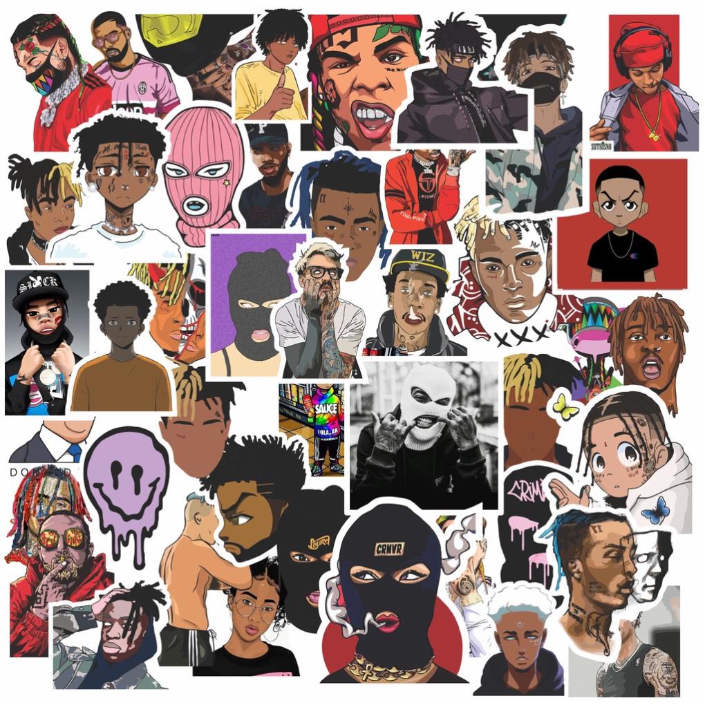 SET 200 STICKER BADBOY SIÊU CHẤT DÁN TRANG TRÍ ĐT LAPTOP VALI TƯỜNG TỦ KỆ MŨ BẢO HIỂM XE MÁY NOTEBOOK