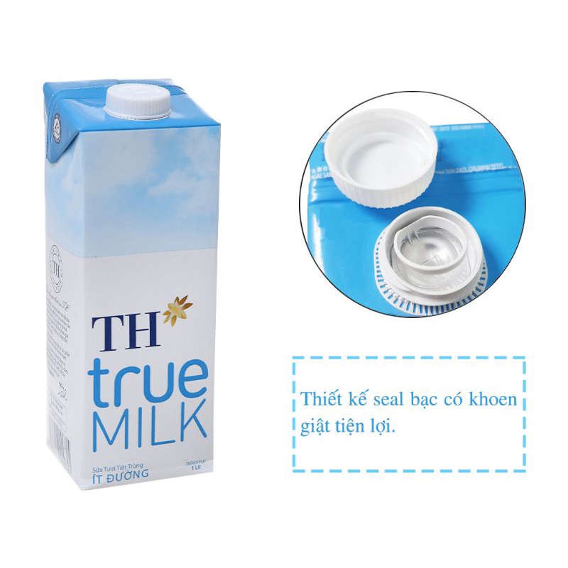 TPHCM SỮA TƯƠI DIỆT TRÙNG TH MILK ÍT ĐƯỜNG 1 LÍT- 100% CHÍNH HÃNG