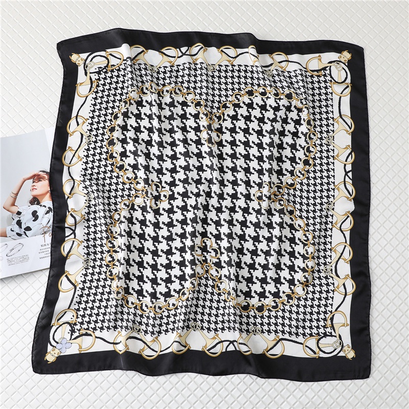 Khăn Vuông satin In Họa Tiết Thời Trang 90CM (35.4inch) WJ1003-06