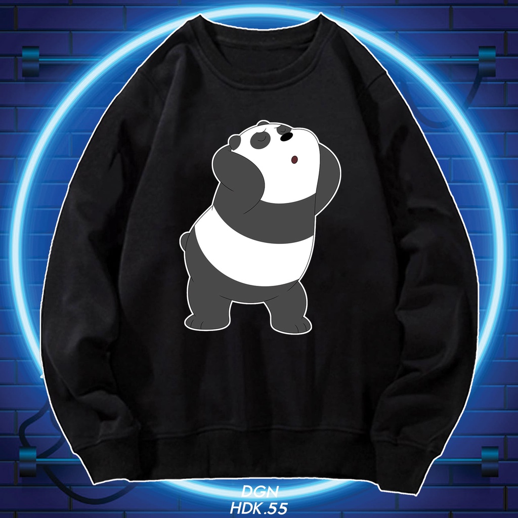 Sweater đen gấu HDK.55