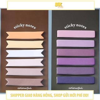 Giấy note 5 màu đánh dấu nhớ trang nhỏ sticky note ghi chú nhiều màu dán - VPPGC30