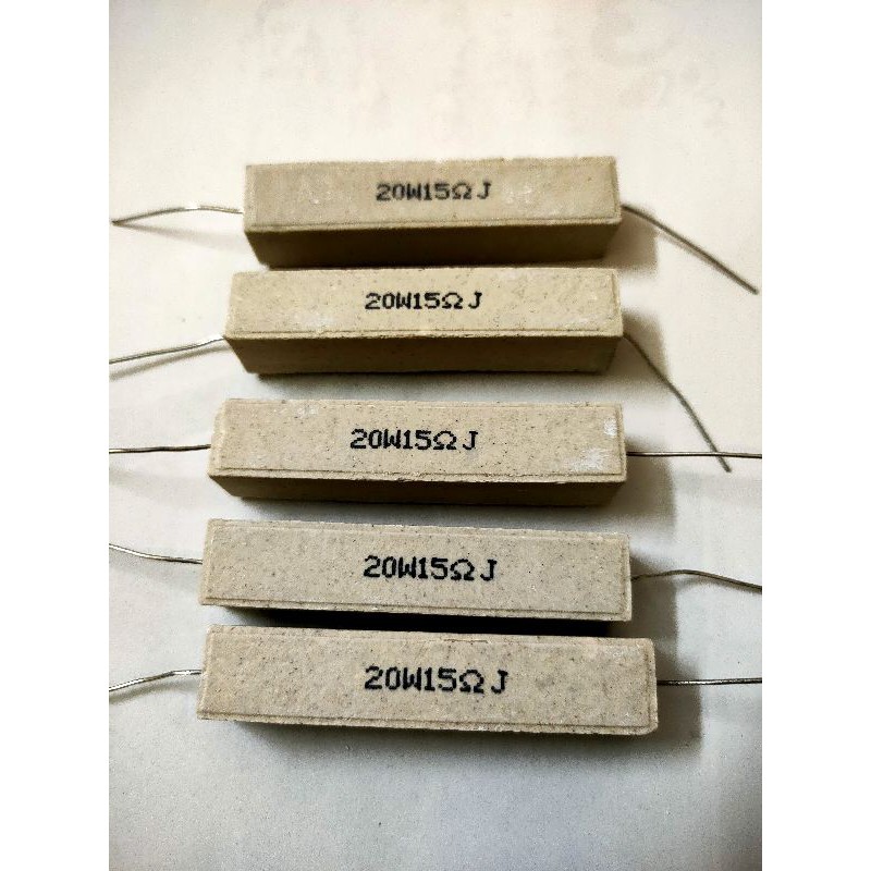 5 Con điện trở sứ 15om 20w