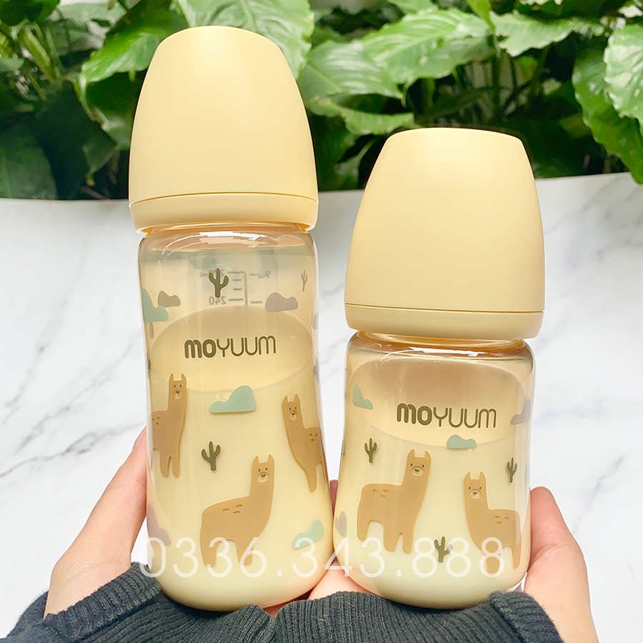 Bình sữa Moyuum Lạc Đà, Moyuum Vàng, Moyuum Llama edition 170ml- 270ml