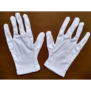 Găng tay vải cotton trắng (COMBO 10 đôi)
