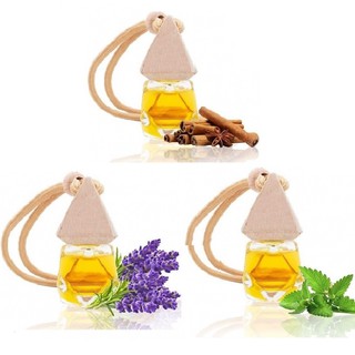 Tinh dầu thiên nhiên treo xe Mộc Mây, sả chanh, cam, quýt, lavender, tràm huế, bạc hà, quế, lài bưởi