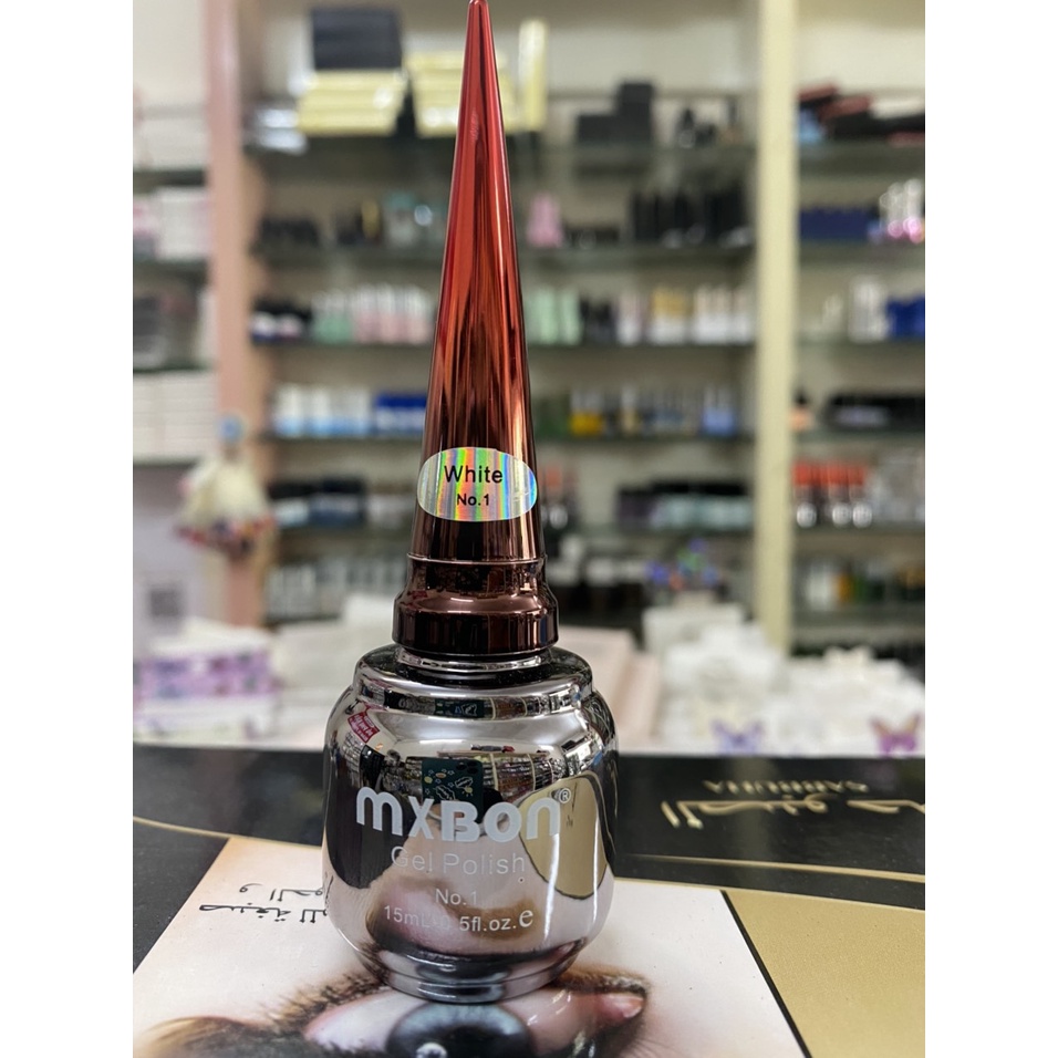 Sơn gel móng tay  mxbon lđen trắng