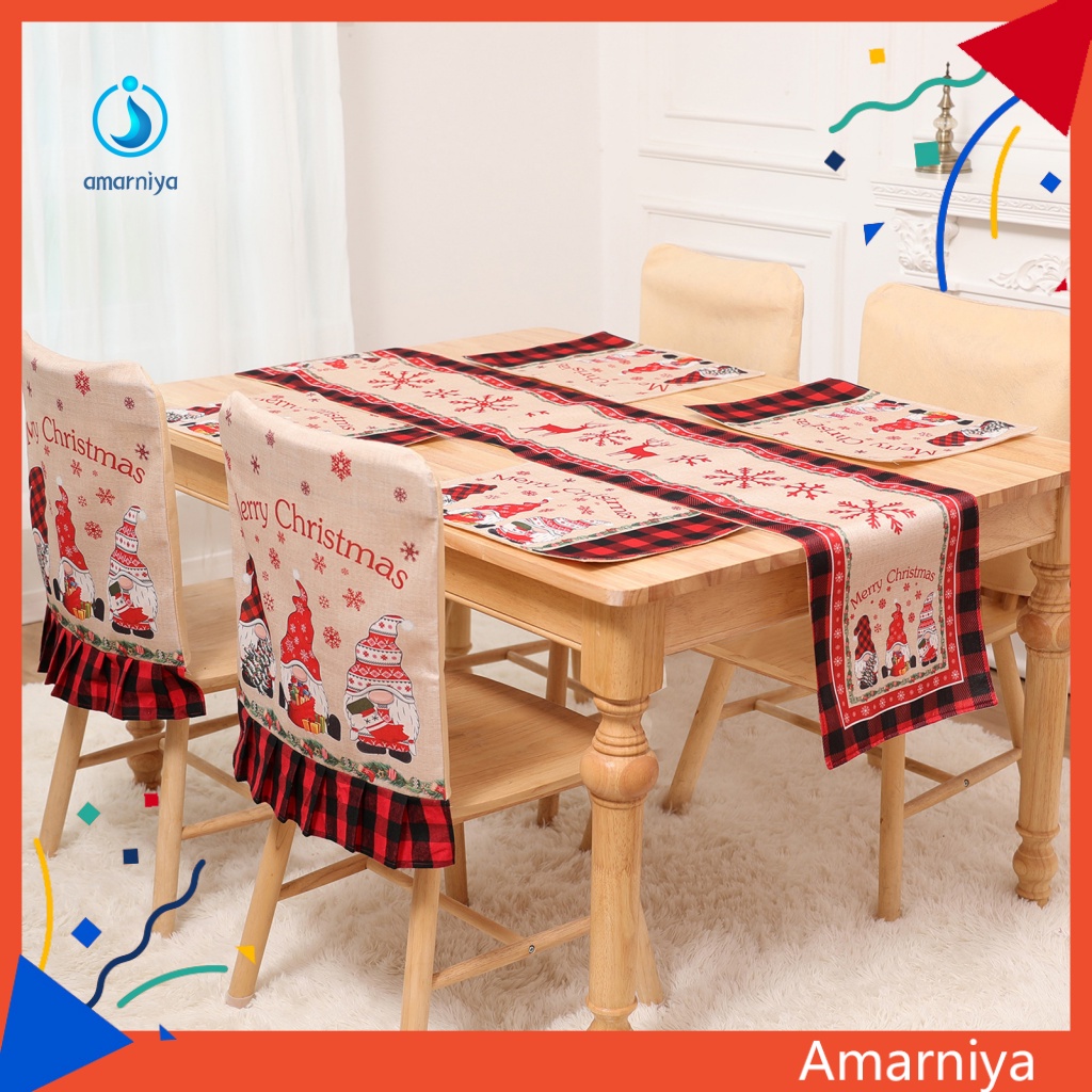 Khăn Trải Bàn Ăn Họa Tiết Bông Tuyết Giáng Sinh