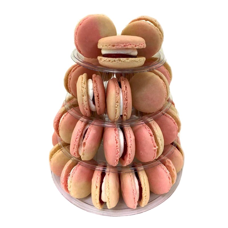 Kệ Trưng Bày Bánh Macaron 4 Tầng