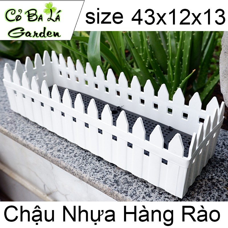 Chậu nhựa hàng rào ,KT 43x12x13 giá siêu rẻ