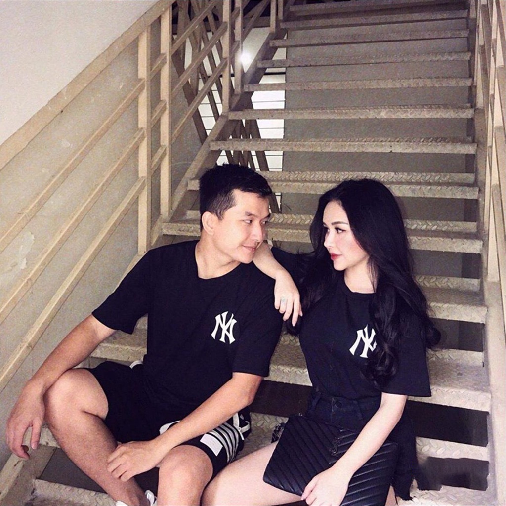 Áo N Y đồ gia đình 3/4/5 người thun cotton mềm mịn GD0034DD Bin Action