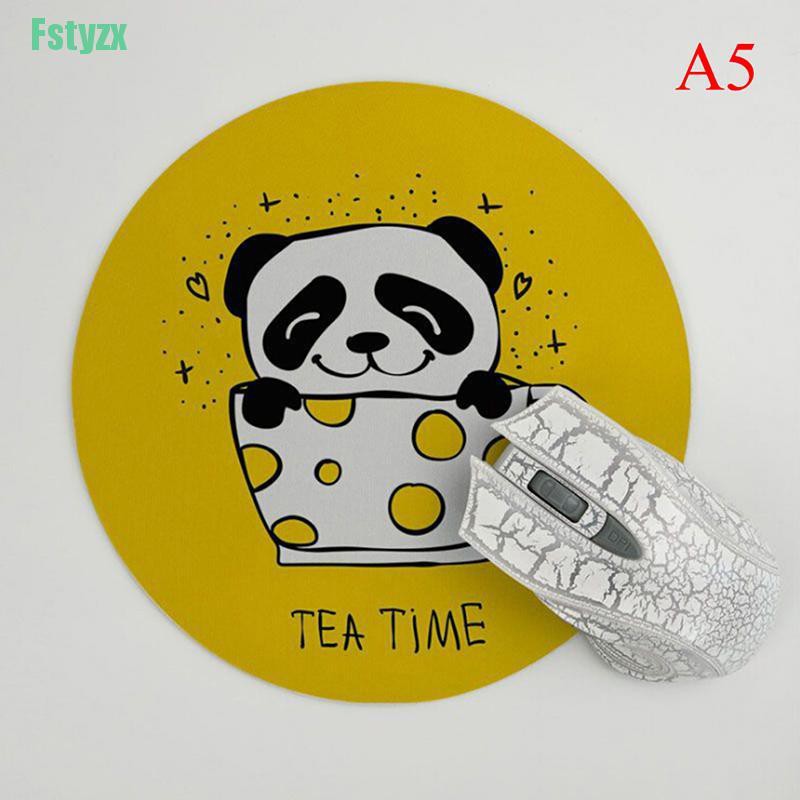 fstyzx 1Pc cute panda mouse pad size for 22x22x0.3cm gaming mouse pads