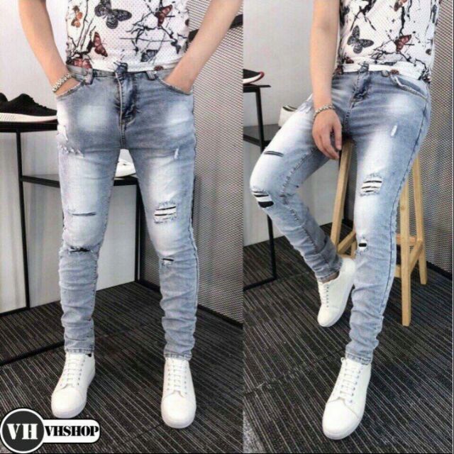 QUẦN JEANS NAM CAO CẤP CHẤT BÒ CO DÃN MẪU MỚI CỦA NĂM 2018 MS353