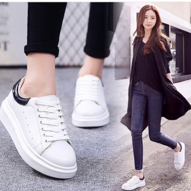 Giầy thể thao, sneaker STAN SMITH trắng gót đen thời trang nam, nữ dạo phố ! NEW 👟 Big Sales <