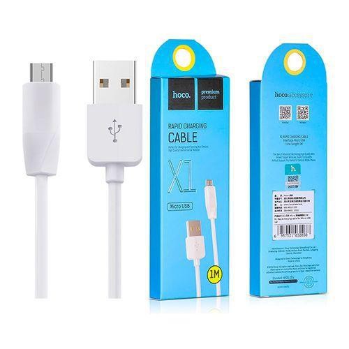 Cáp sạc Hoco X1 1m - cổng MicroUSB (Trắng) - Chính hãng