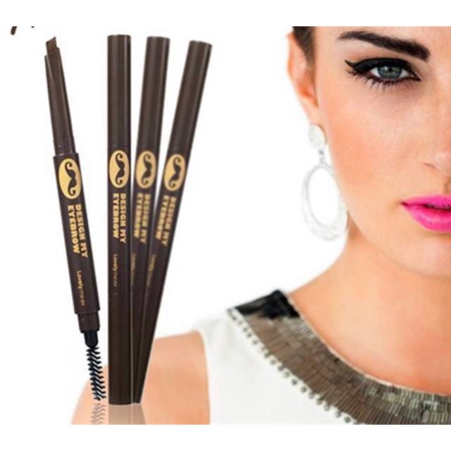 Sỉ 1 lố 12 cây chì kẻ mày ngang  (DESIGN MY EYEBROW)  Chất liệu sáp không quá mềm nhũn ,gam màu chuẩn đẹp