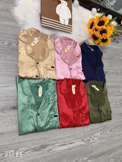 pijama lụa đ  hoa quynh anh