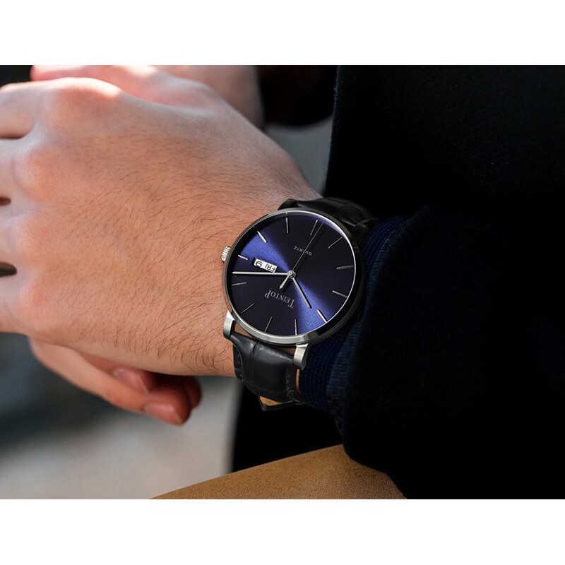 Đồng hồ nam chính hãng Teintop T7015-3 hàng mới 100%,Kính sapphire,chống xước,Chống nước,Đồng hồ Quartz,Bảo Hành 12tháng
