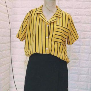 com bo 6Sơ mi kẻ tay lỡ