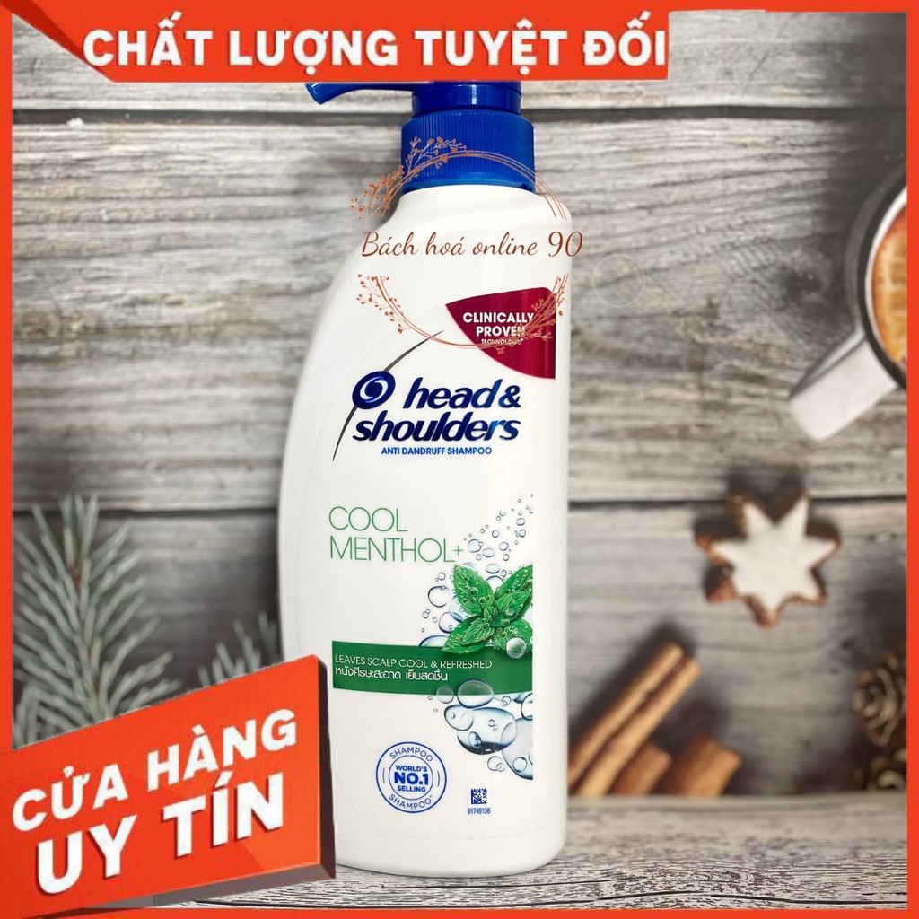 Dầu gội Head Shoulders bạc hà mát lạnh COOL MENTHOL Thái Lan 410ml