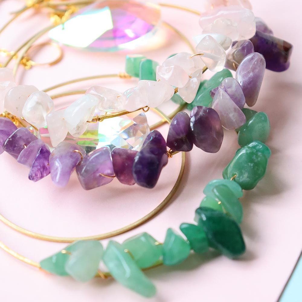 Chuông gió hình mặt trăng cầu vồng treo trang trí nhà cửa