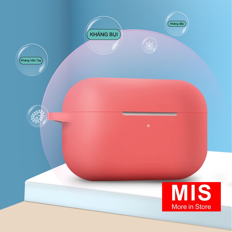 Hộp đựng ốp tai nghe airpod pro bluetooth không dây, vỏ silicon nhiều màu TN003PK