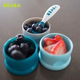 Hộp Chia Sữa Và Snack 3 Ngăn Béaba Xanh Blue/ Hồng Gold