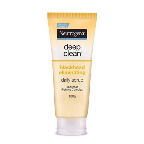 Sữa Rửa Mặt Tẩy Tế Bào Chết, Giảm Mụn Đầu Đen Neutrogena Deep Clean Blackhead Eliminating Daily Scrub 100g