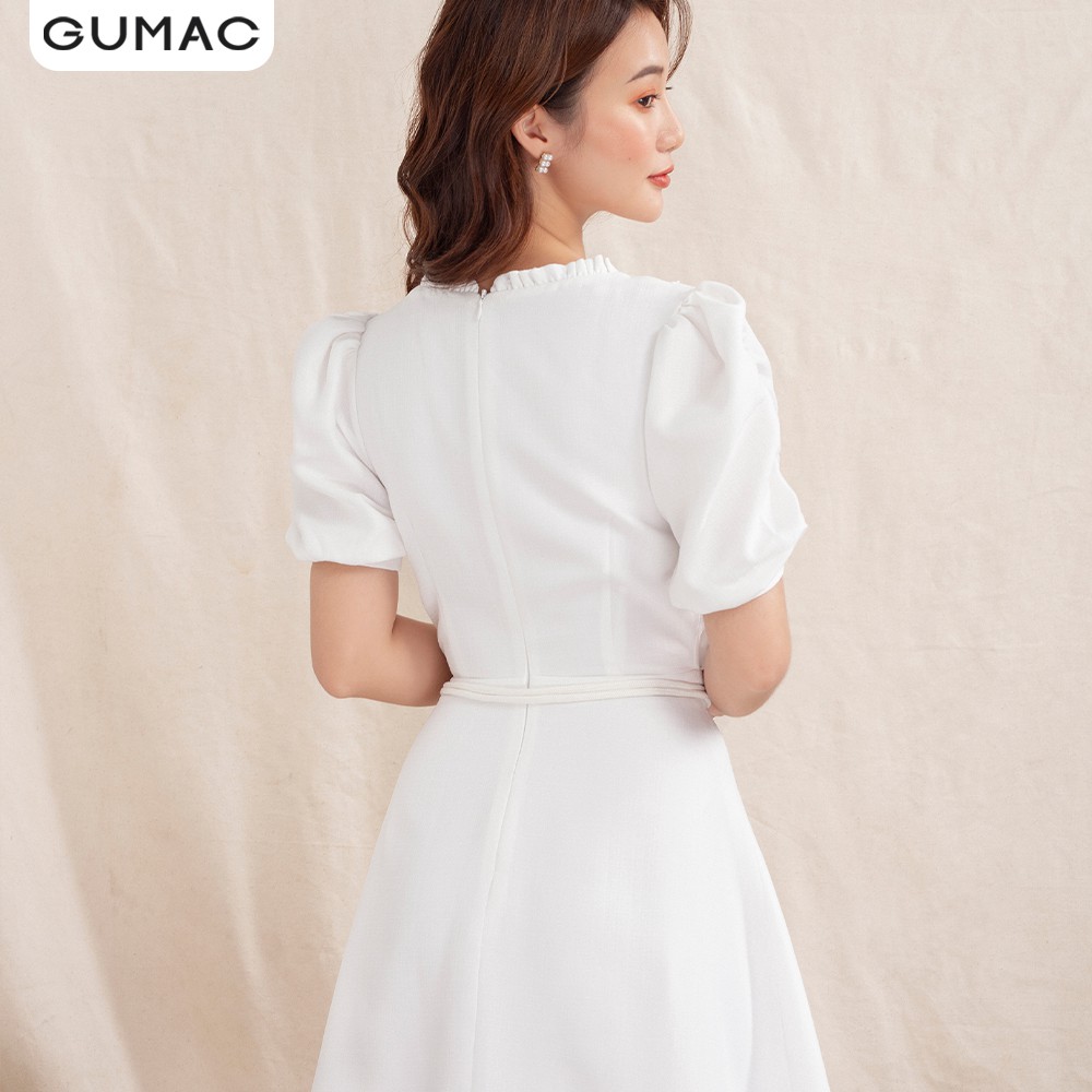 Đầm cổ bèo tay nhún DA1047 GUMAC | BigBuy360 - bigbuy360.vn