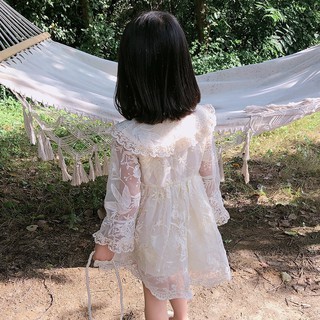 Váy ren tiểu thư cho bé gái