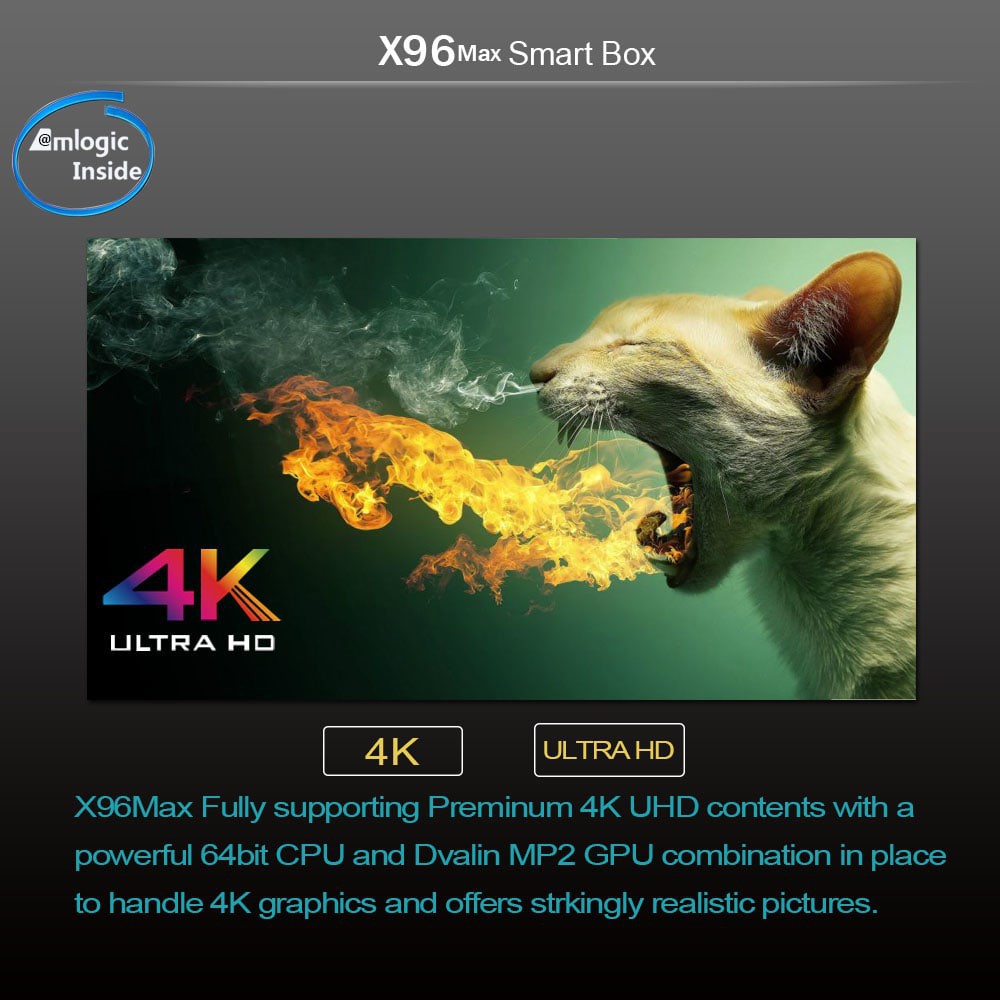 TV BOX X96 MAX Ram 4GB Rom 32-64GB Amlogic S905X2