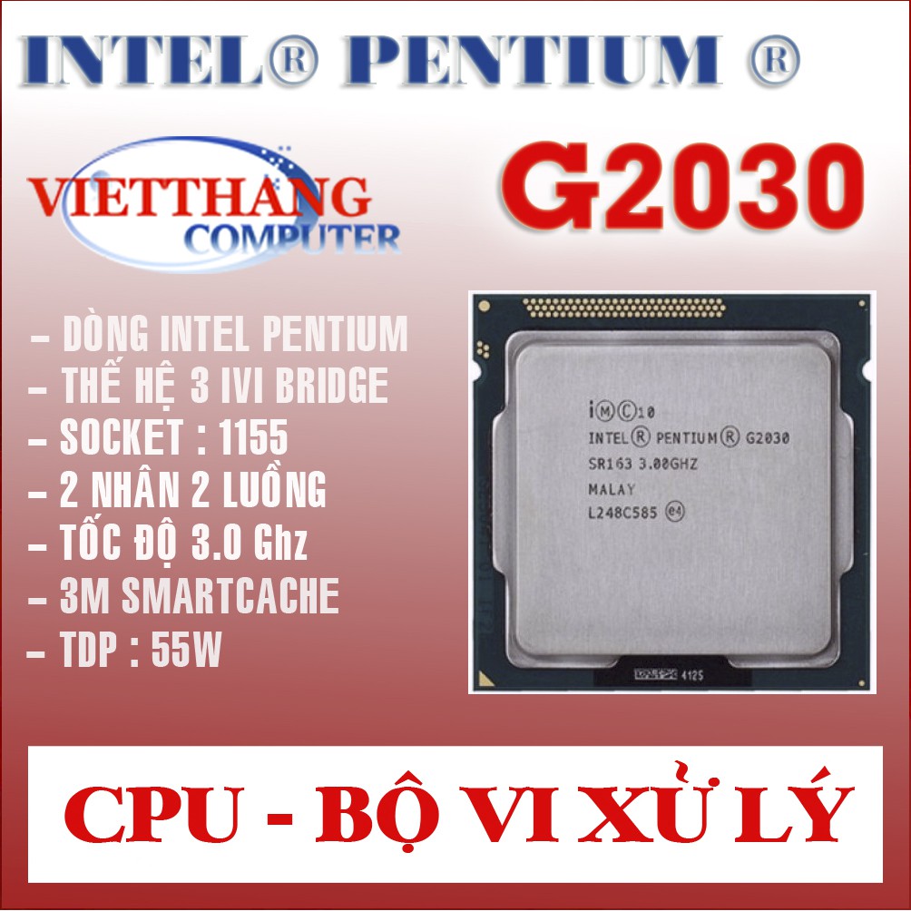 CPU Pentium G2030 3.0Ghz Socket 1155 ( 2nd )