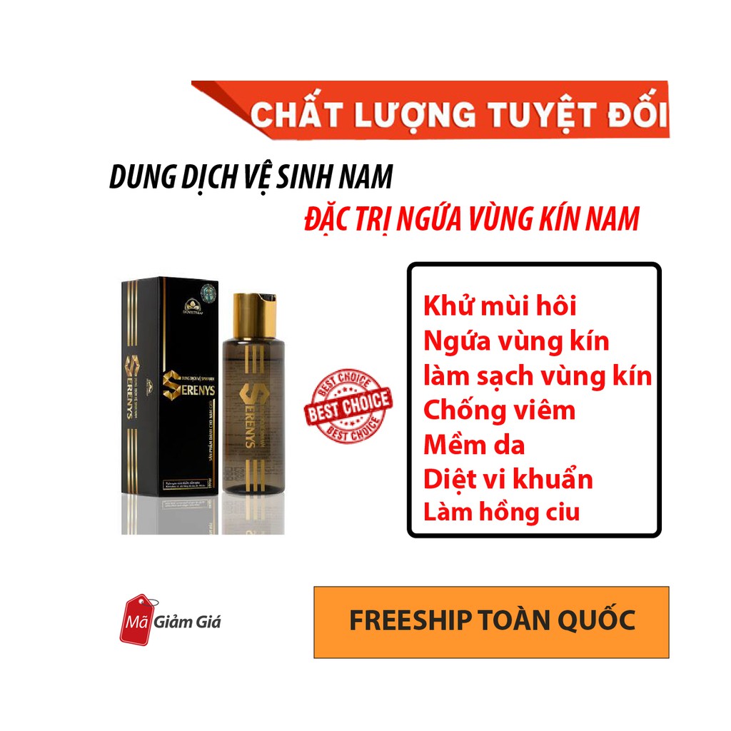 [Freeship] Dung Dịch Vệ Sinh Vùng Kín Nam Giới, Kháng Khuẩn,nấm ngứa, viêm nhiễm