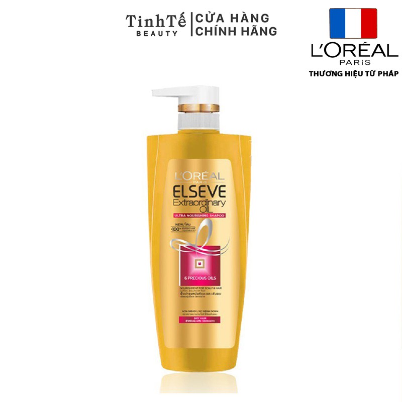 Dầu gội chiết xuất tinh dầu hoa tự nhiên L'Oreal Paris Elseve Extraordinary Oil Ultra Nourishing 330ml/650ml