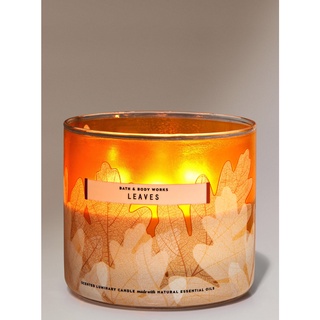 Nến thơm Bath and Body Works LEAVES  3 bấc