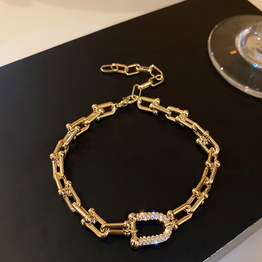 Vòng đeo tay đính đá zircon tinh tế thời trang cho nữ