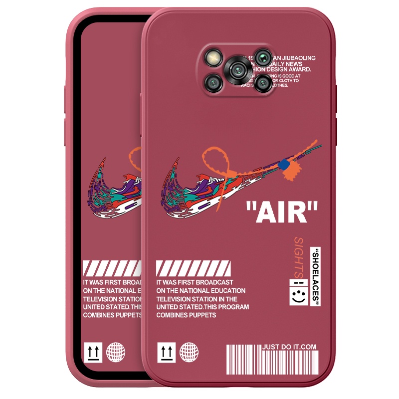 Ốp Điện Thoại Thời Trang Mới Cho Xiaomi Mi POCO X3 Pro 11 10t Pro NFC Pro F3 8 A2 Lite Pocophone 5G Phone Casing  Silicon Fashion Camera Lens Protector Full Cover simple Liquid silicone Cases