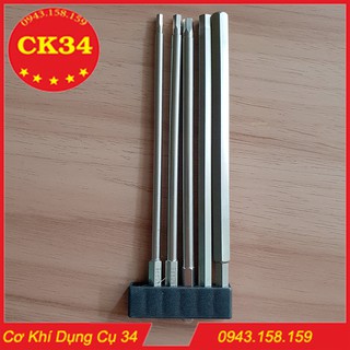 Bộ 5 đầu lục giác dài 150mm dành cho khoan, máy bắn vít hãng BROPPE