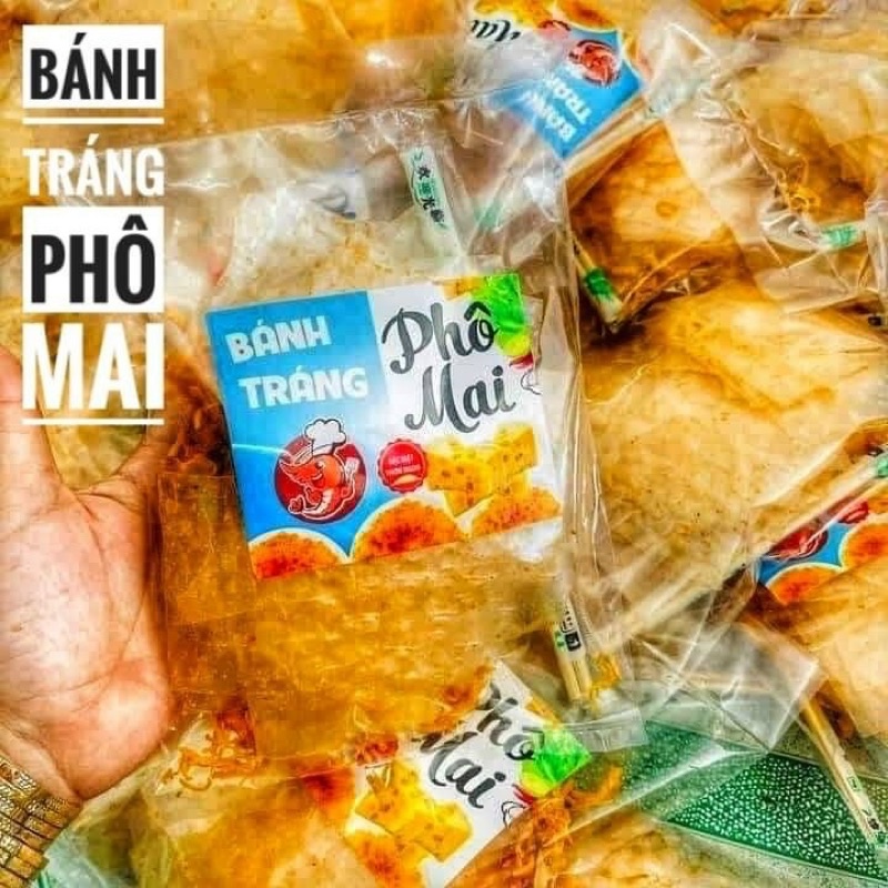 Bánh tráng phô mai mix khô gà siêu ngon - 1 bịch