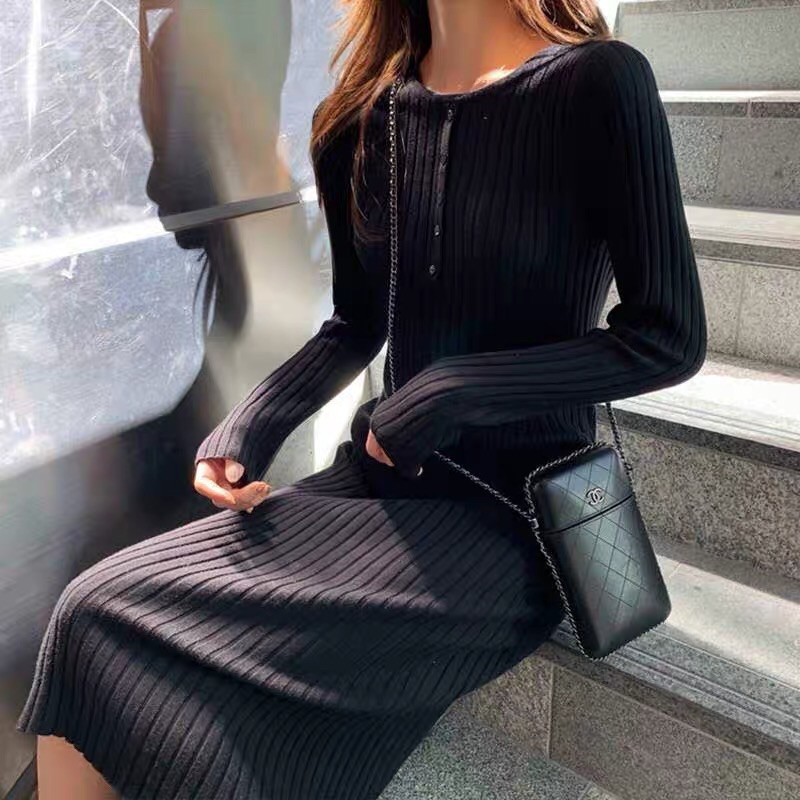 Váy Len Nữ ulzzang Hàn Quốc Dáng Suông Váy Len Dày Dặn Quảng Châu K5F2 | BigBuy360 - bigbuy360.vn