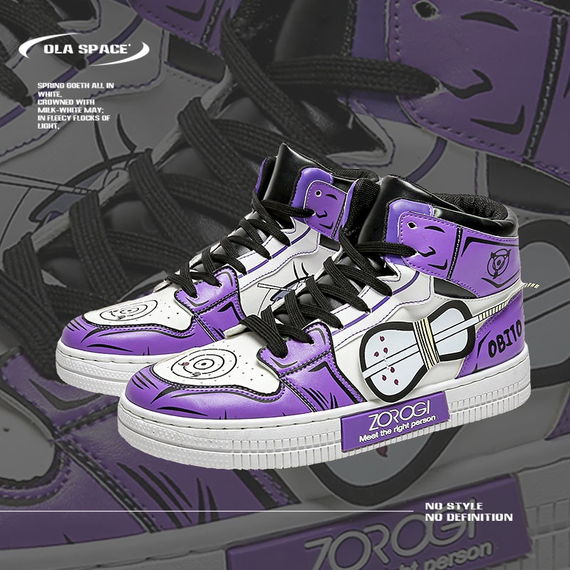 Giày Thể Thao Nam In Hình Nhân Vật Uchiha Obito Trong Naruto