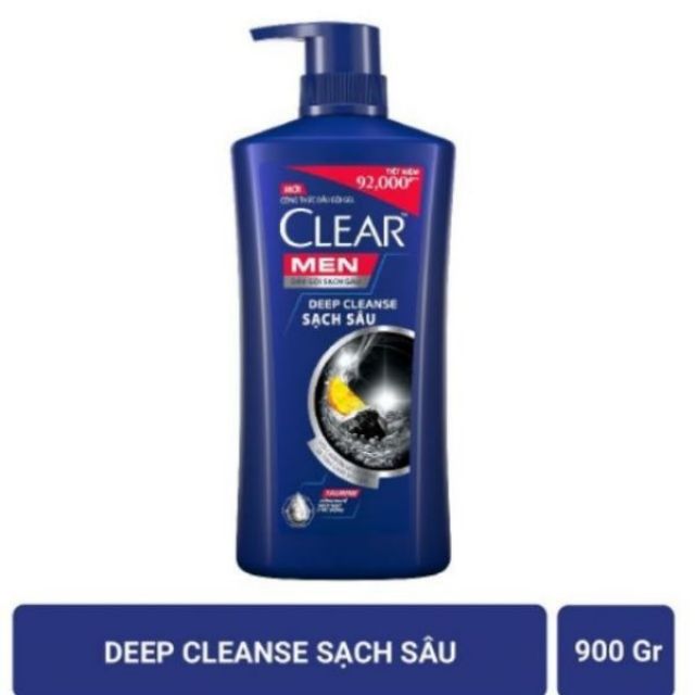 Dầu gội clear men bạc hà 900g