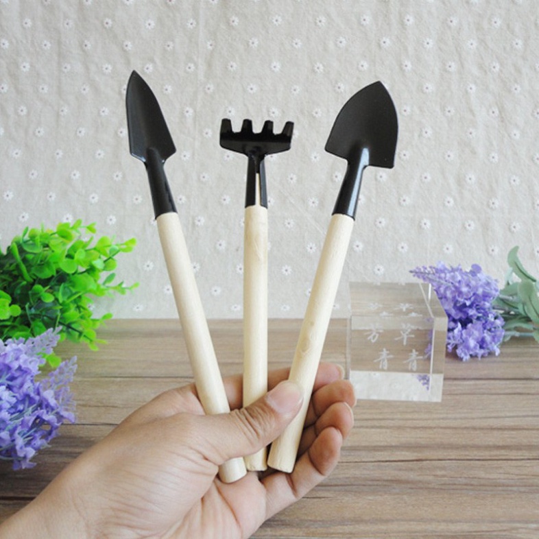 Combo dụng cụ làm vườn/ Găng tay / xẻng trồng cây/ bình tưới cây xinh xắn ILY