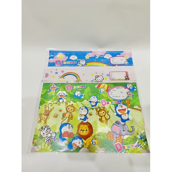 COMBO 10 TỜ, 20 TỜ GIẤY LỤA HÌNH BAO TẬP ĐỦ LOẠI GẤU DÂU, DORAEMON, KITTY, HOA, TRÀ SỮA, CARO