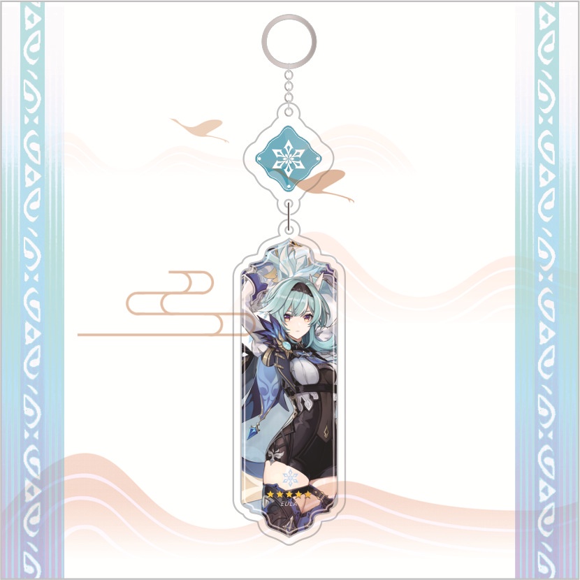 Móc Khóa Dài Hình Búp Bê Shinobu Yae Miko Ayaka Yoimiya Bằng Acrylic