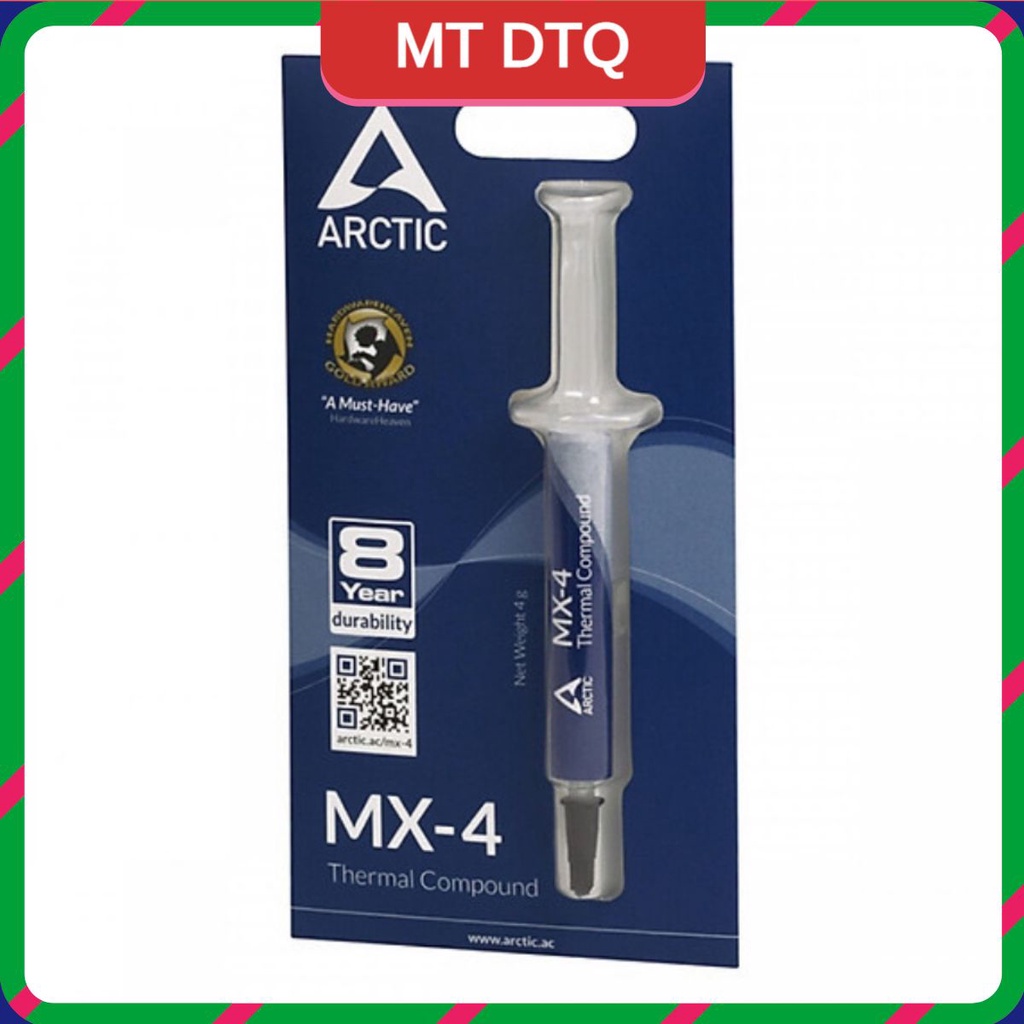 Keo tản nhiệt xilanh hiệu năng cao ARCTIC MX4-4g -PC keo ống lớn hàng tốt, chất lượng cao