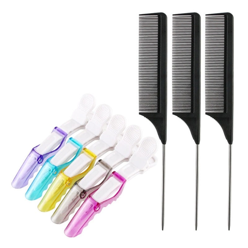 1 Set Kẹp Tóc Dạng Móng Vuốt Bằng Thép Chống Trượt Thời Trang Cho Salon YOUYO